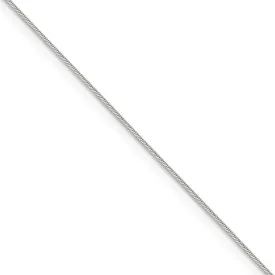 0.7mm, Sterling Silver Round Snake Chain Necklace