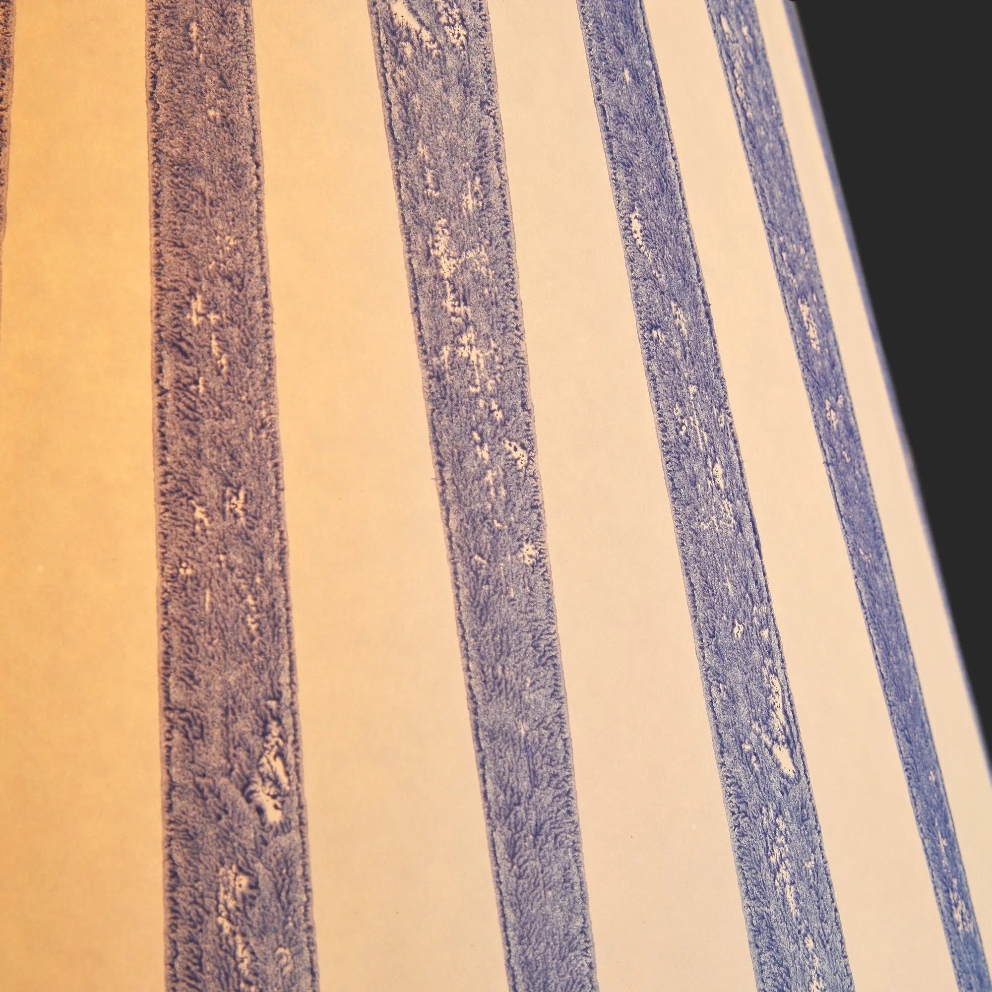 14cm tall tapered shade in ocean tapers hand painted card