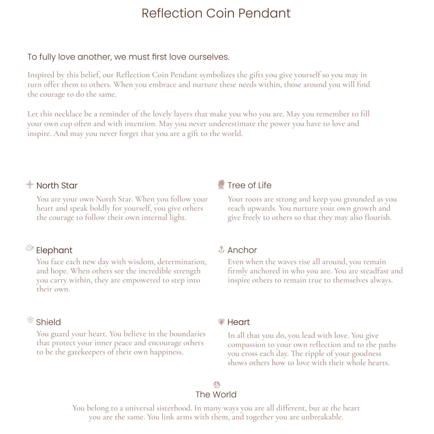 14k Reflection Coin Pendant Necklace