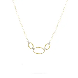 18K Yellow Gold and Diamond Half Collar NECKLACE