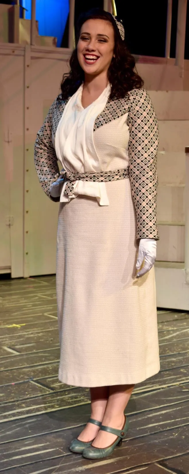 1935 Frock with Jabot D30-5281