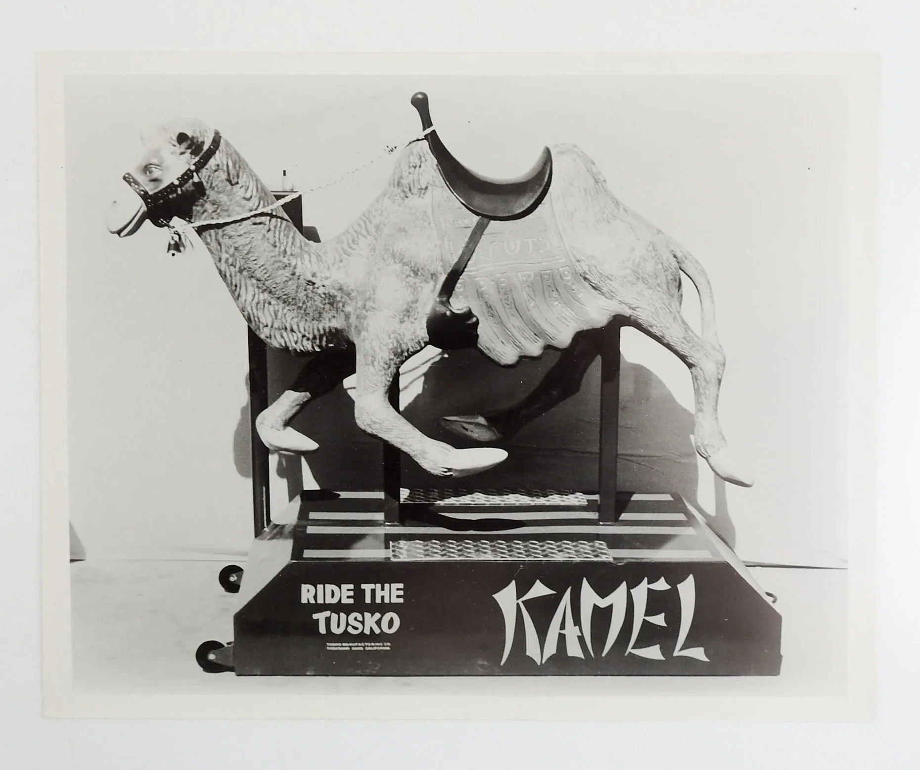1950's Tusko Kamel Kiddie Ride Photograph