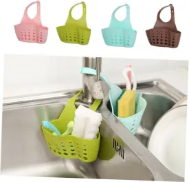 1pcs Kitchen Sink Storage Basket Sponge Holder Bathroom Soap Hanging Shelving Rack Drain Faucet Storage Pail Shelves Organizer