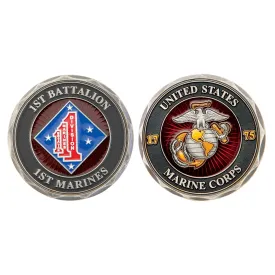 1st Battalion 1st Marines Challenge Coin