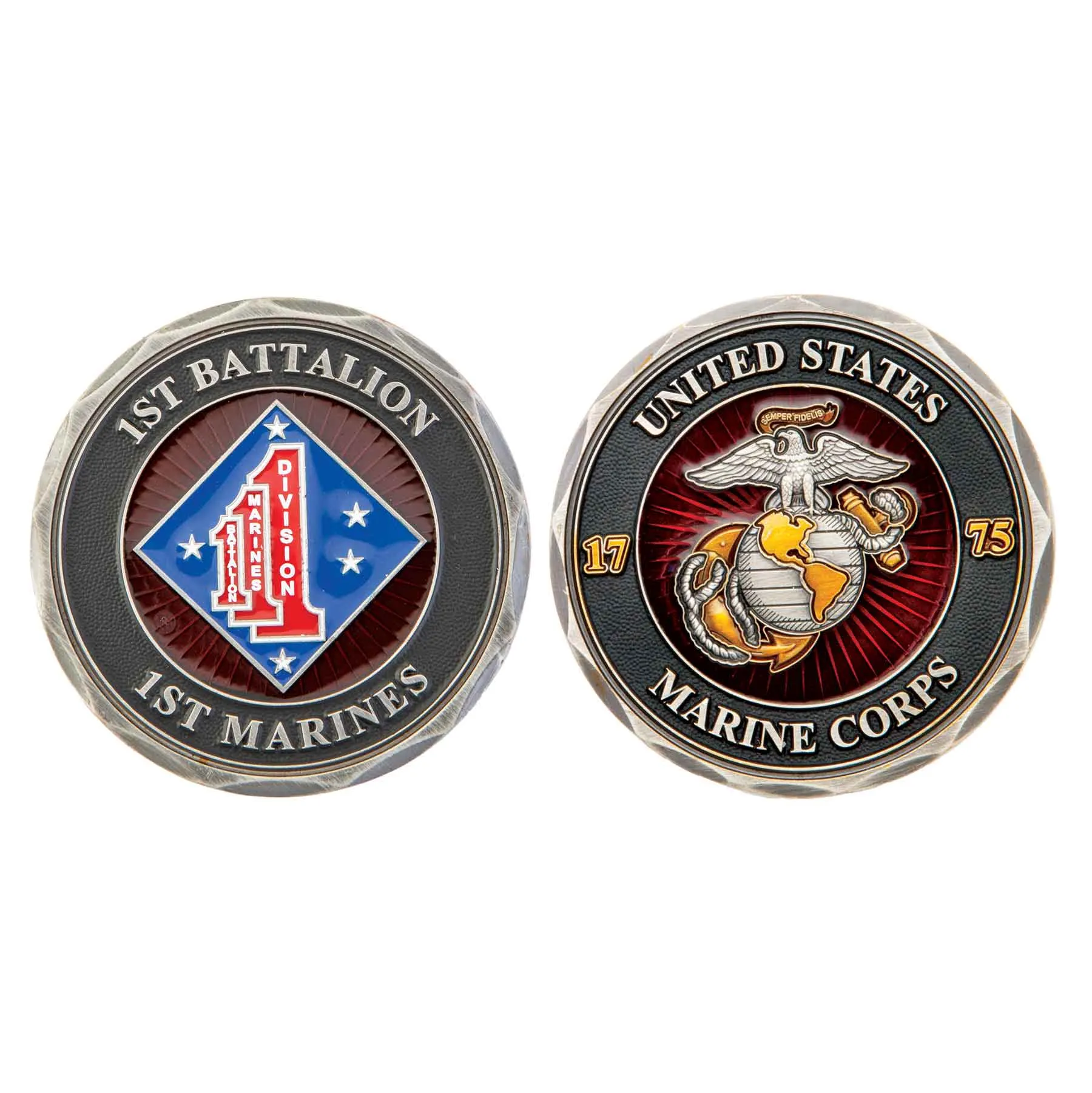 1st Battalion 1st Marines Challenge Coin