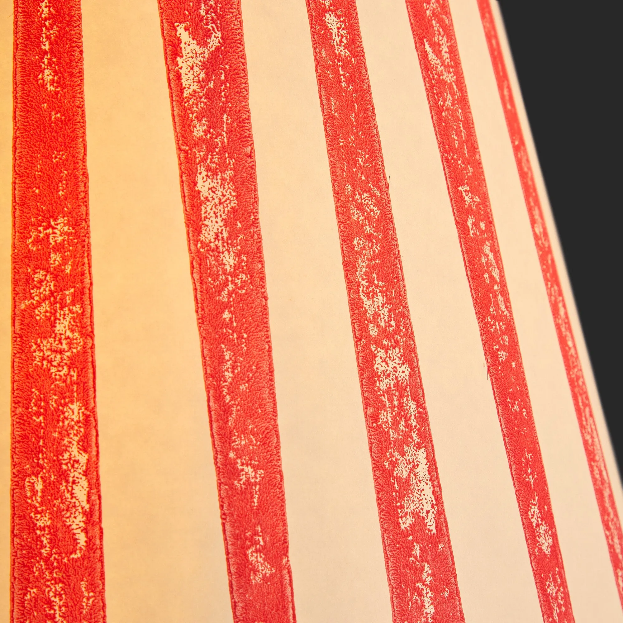 20cm empire shade in scarlet tapers hand painted card
