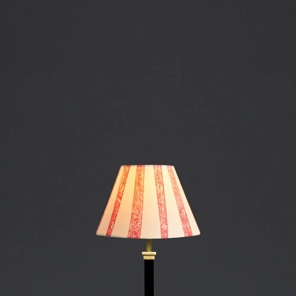 20cm empire shade in scarlet tapers hand painted card