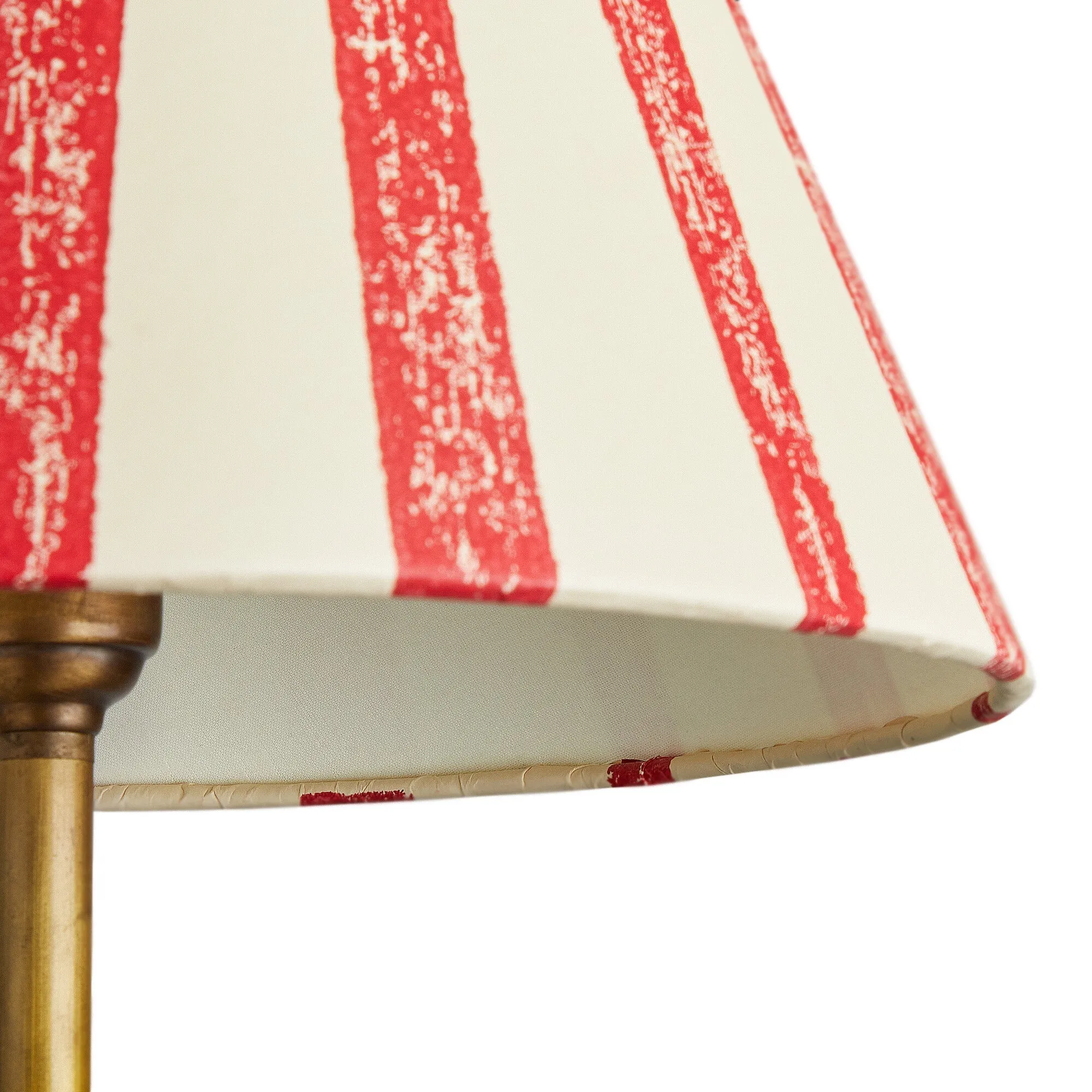 20cm empire shade in scarlet tapers hand painted card