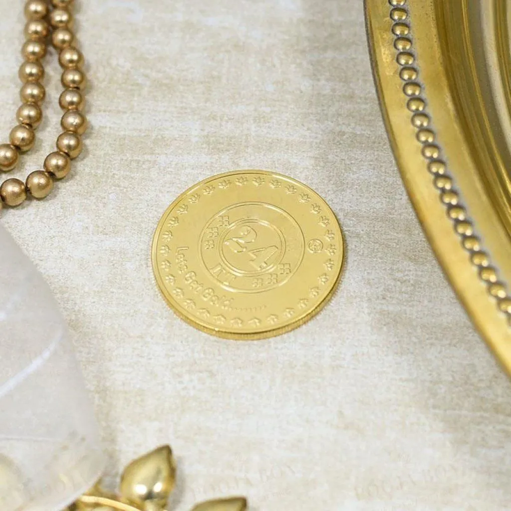 24K Gold Foil Siddhi Vinayak Coin