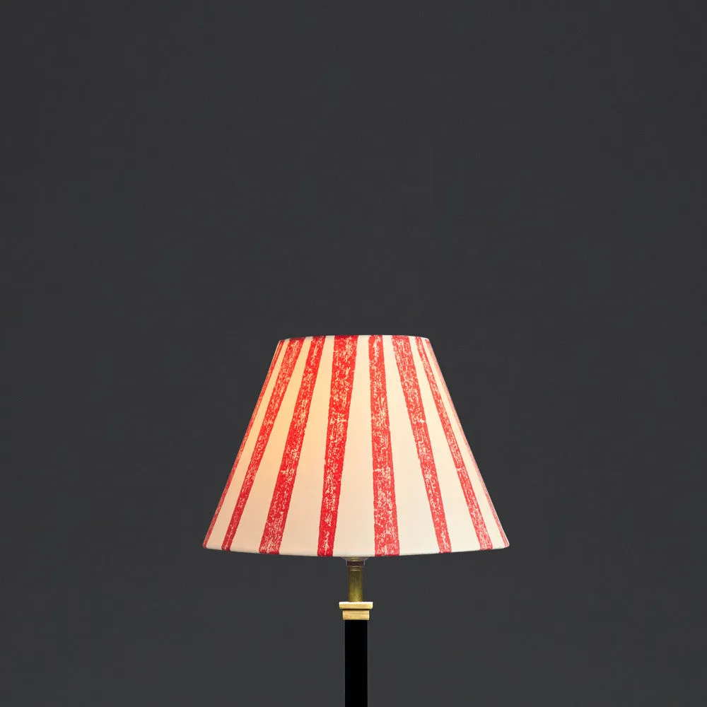 25cm empire shade in scarlet tapers hand painted card