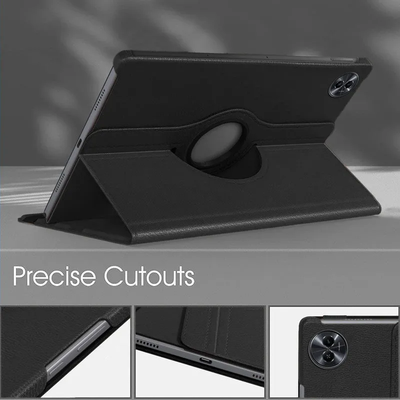 360 Degree Rotating PU Leather Tablet Flip Cover For Realme pad 2