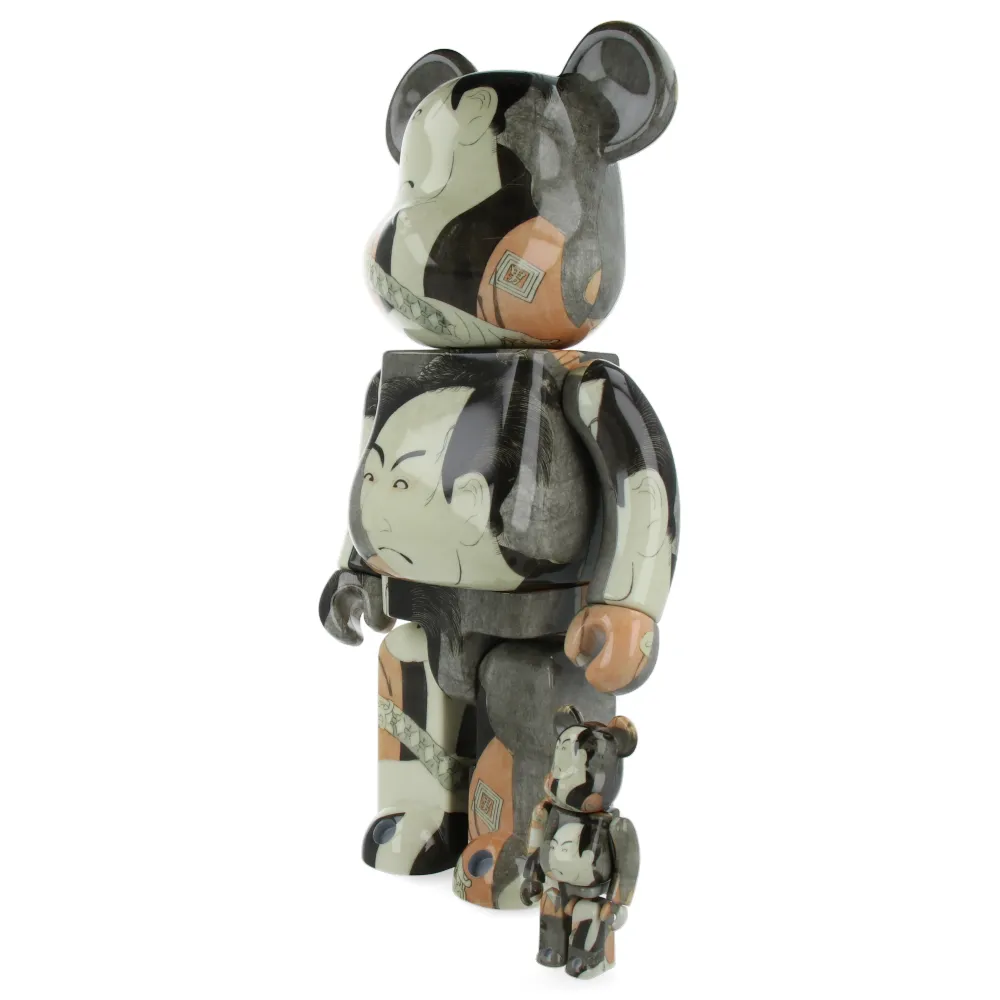 400%   100% Bearbrick Boston Museum Toshusai Sharaku - Ichikawa Omezo Yakkoippei