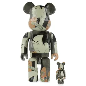 400%   100% Bearbrick Boston Museum Toshusai Sharaku - Ichikawa Omezo Yakkoippei