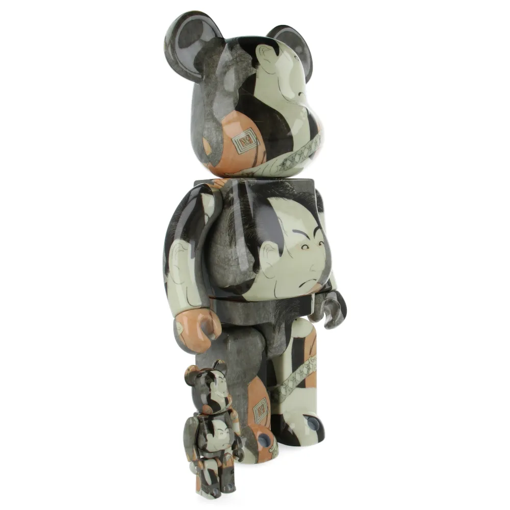 400%   100% Bearbrick Boston Museum Toshusai Sharaku - Ichikawa Omezo Yakkoippei