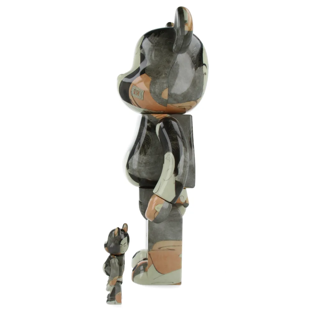 400%   100% Bearbrick Boston Museum Toshusai Sharaku - Ichikawa Omezo Yakkoippei