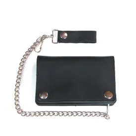 5 3/4" Biker Chain Wallet in Black