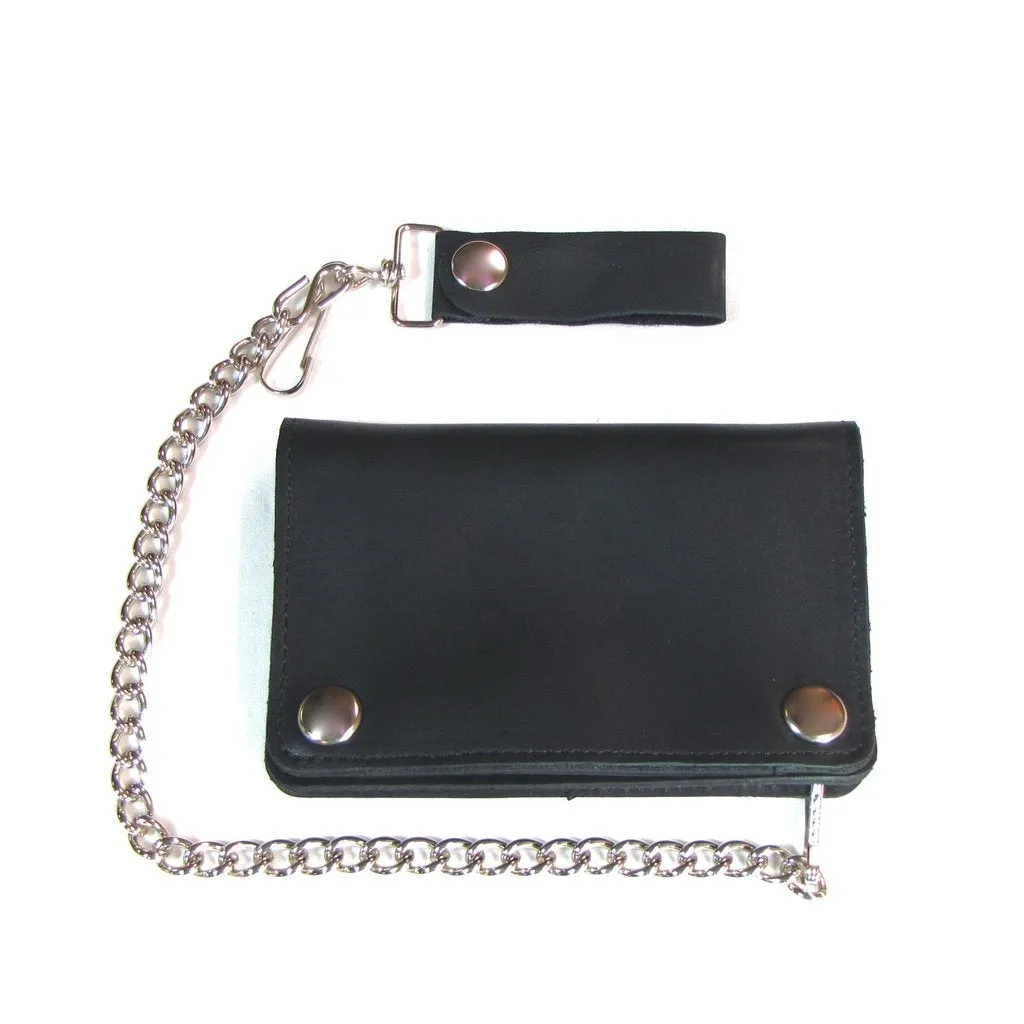 5 3/4" Biker Chain Wallet in Black