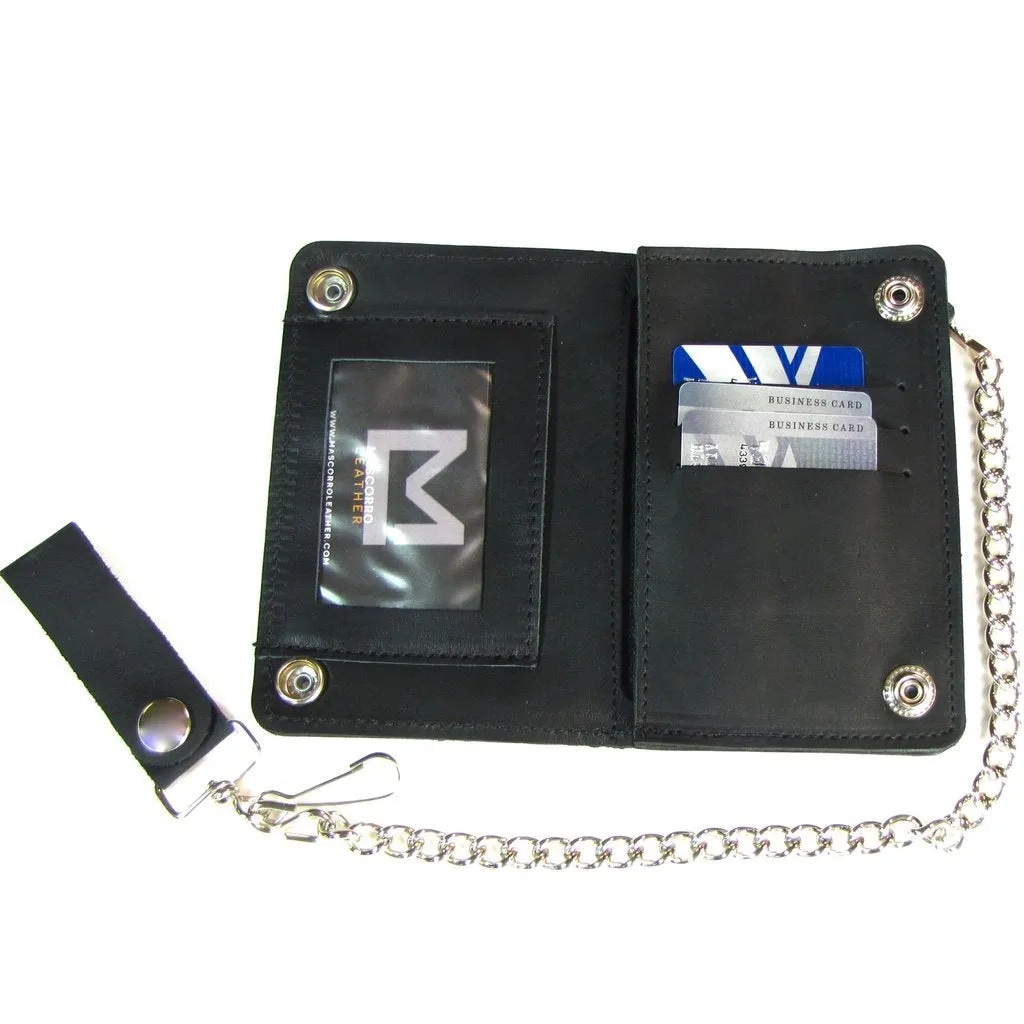 5 3/4" Biker Chain Wallet in Black