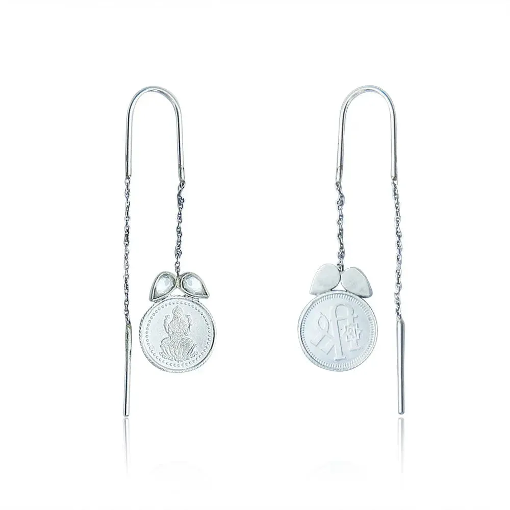 92.5 Silver Kuber Sui Dhaga Earring