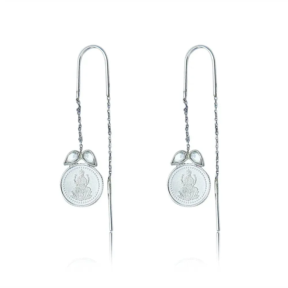 92.5 Silver Kuber Sui Dhaga Earring
