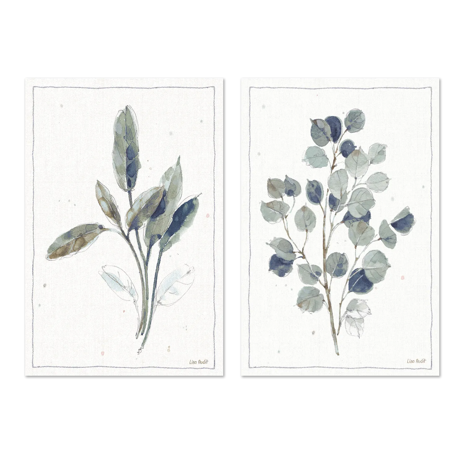 A Country Weekend, Style A & B, Set Of 2 , By Lisa Audit