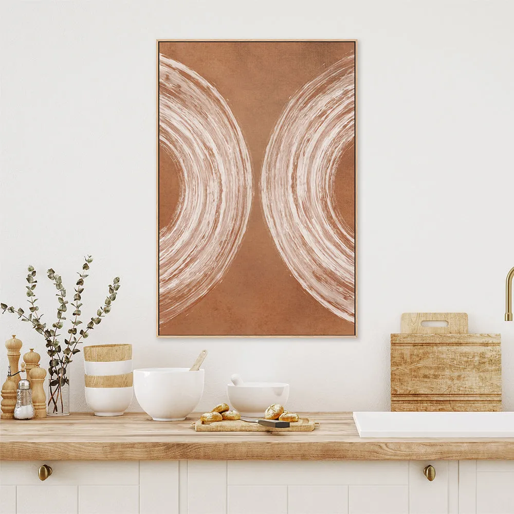 Abstract Curves Terracotta , By Dear Musketeer Studio