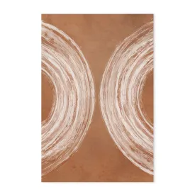 Abstract Curves Terracotta , By Dear Musketeer Studio