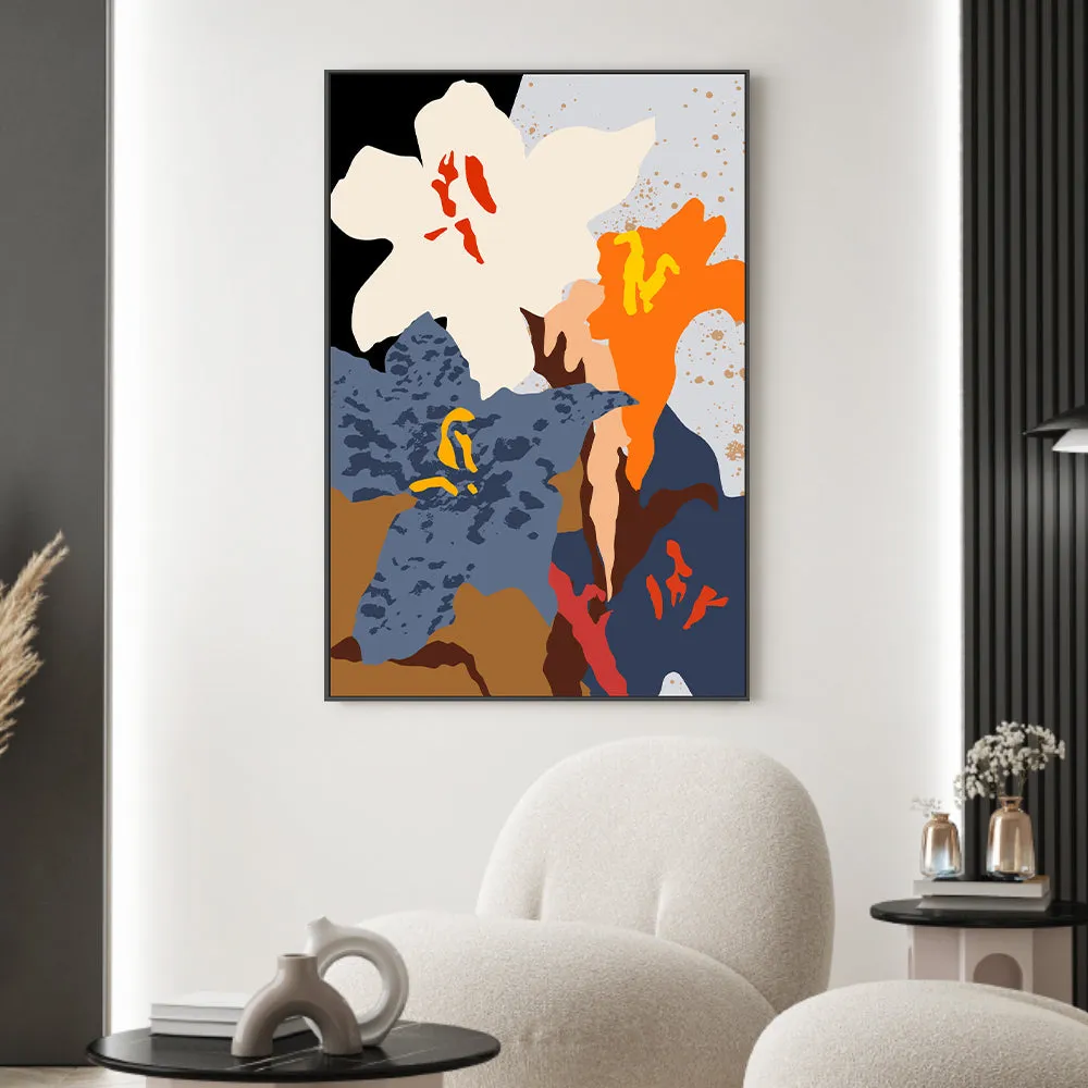 Abstract Lilies Close Up