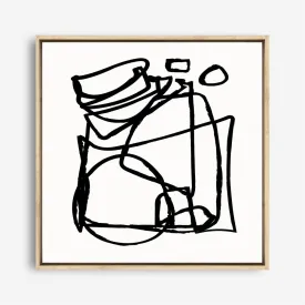 Abstract Line (Square) Canvas Print