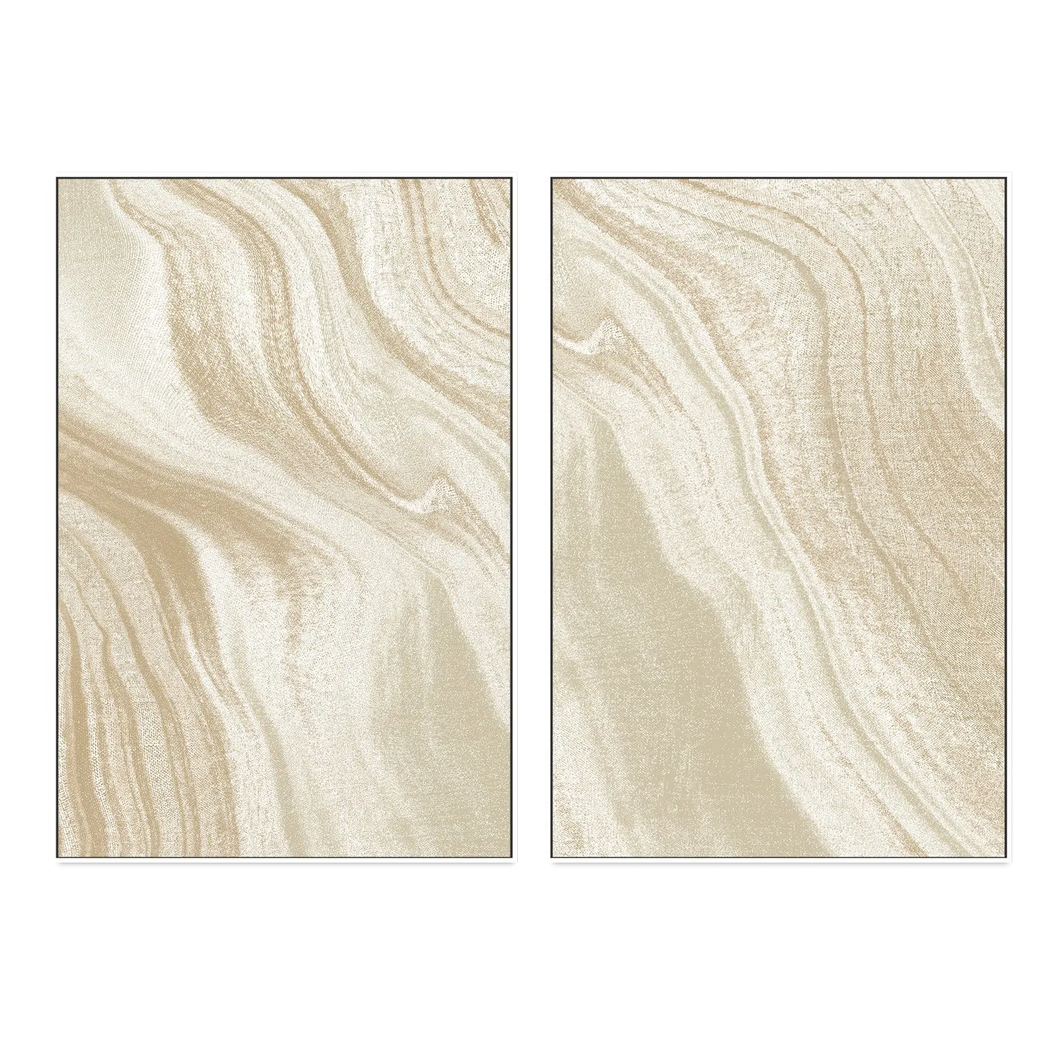 Abstract Sands, Style A & B, Set Of 2 , By Caroline Cerrato