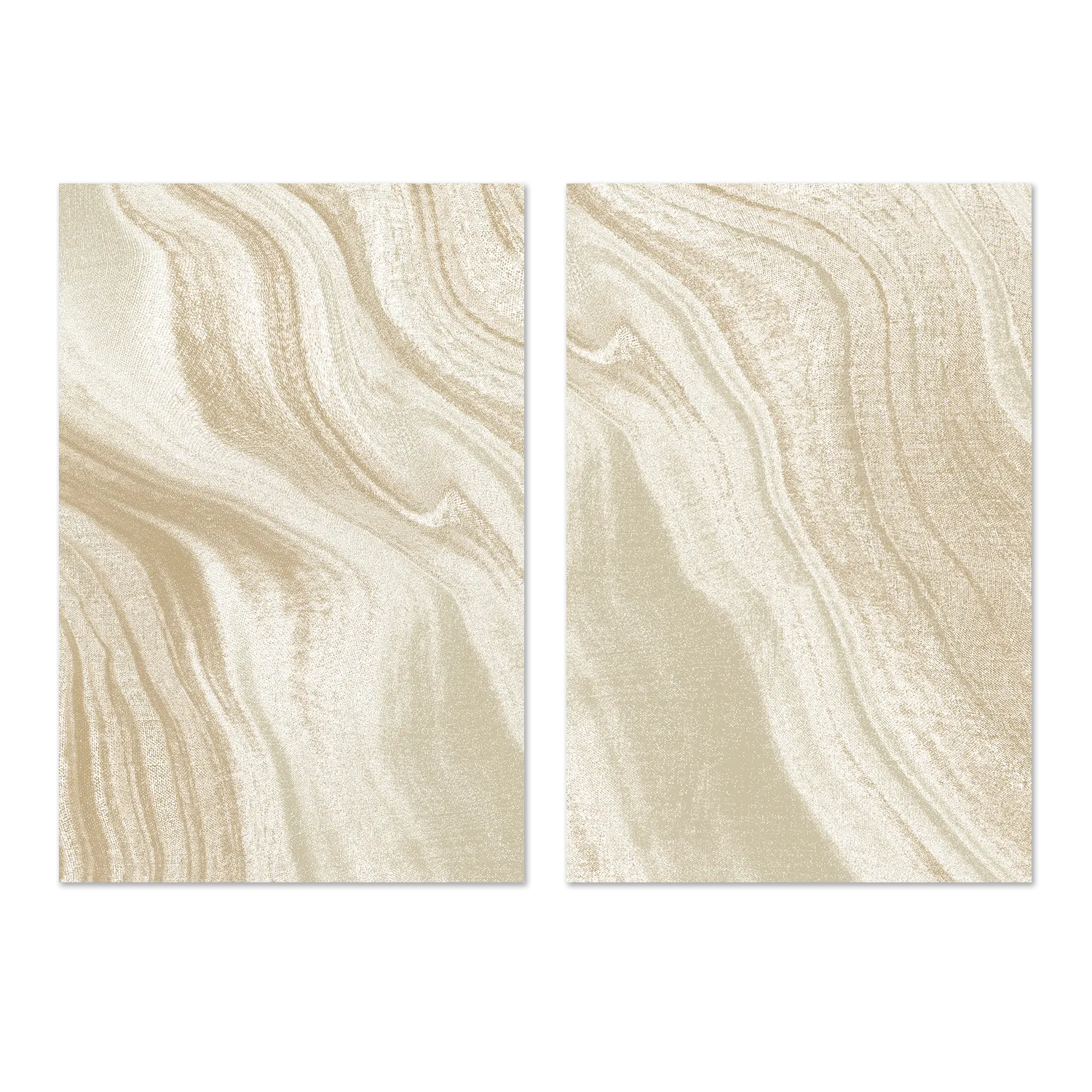 Abstract Sands, Style A & B, Set Of 2 , By Caroline Cerrato