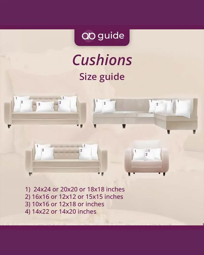 Abstract Tufted Cotton Cushion Cover | 16 × 16 Inches