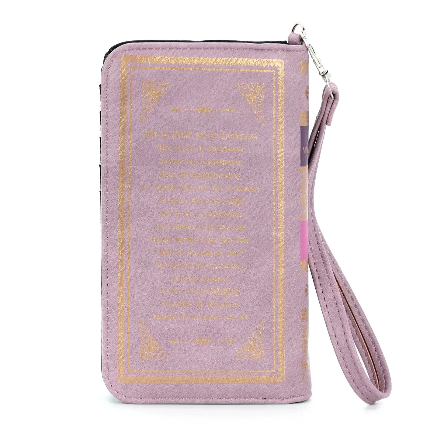 Alice in Wonderland Wristlet Wallet in Lavender