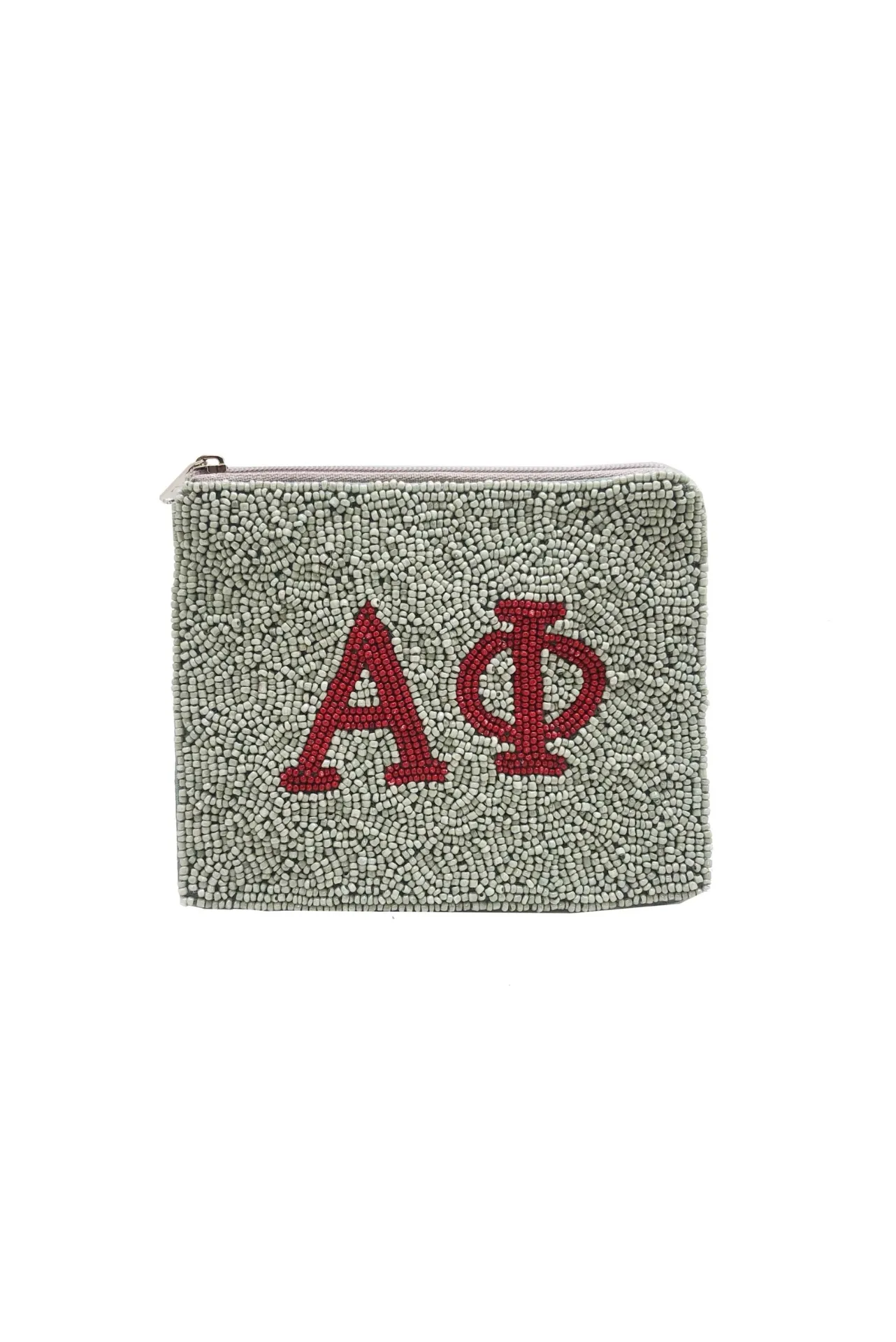Alpha Phi Beaded Pouch