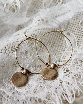 Ancient Coin Earrings