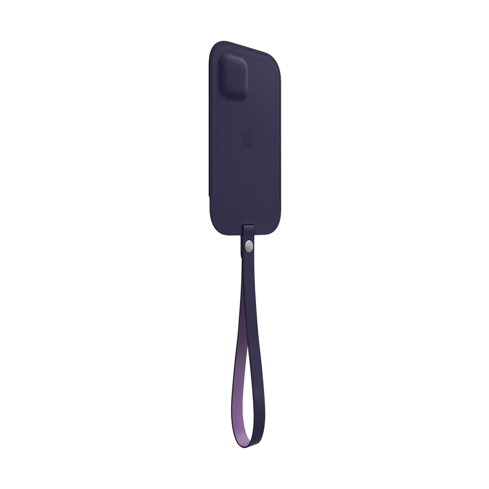Apple Leather Sleeve with MagSafe for iPhone 12 mini - Deep Violet