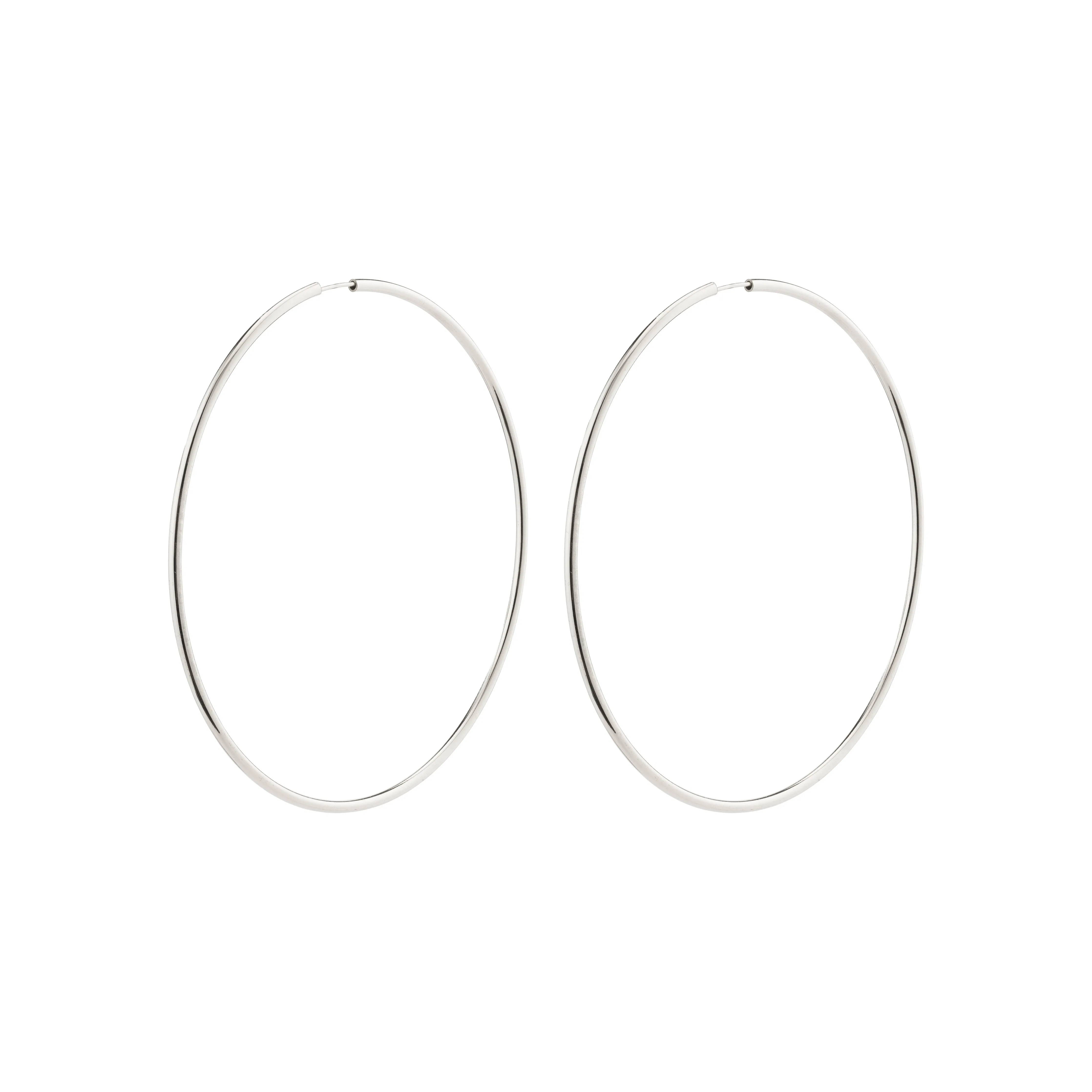 APRIL recycled maxi hoop earrings silver-plated