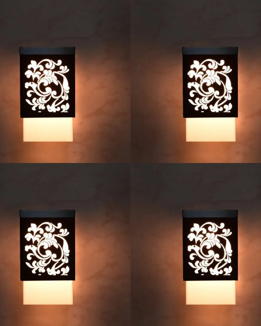 Architecture Wooden Pendant Hanging Ceiling Lamp | Set of 4 | 4 x 4 x 7 inches