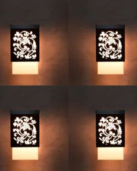 Architecture Wooden Pendant Hanging Ceiling Lamp | Set of 4 | 4 x 4 x 7 inches
