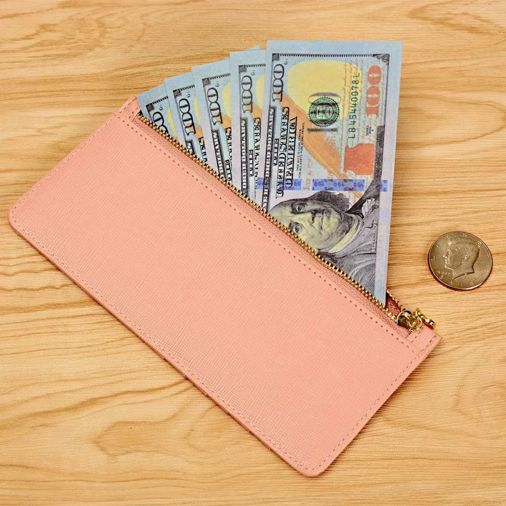 ARRIZO Women's Credit Card Wallet Slim Long Card Wallet Holder with Zipper Pocket for Cash, Coin, Receipt, ID Card