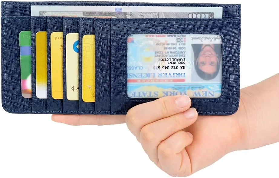 ARRIZO Women's Credit Card Wallet Slim Long Card Wallet Holder with Zipper Pocket for Cash, Coin, Receipt, ID Card