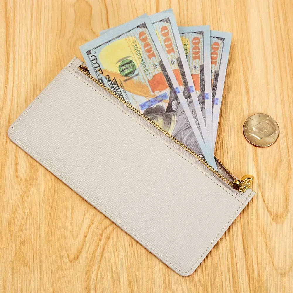 ARRIZO Women's Credit Card Wallet Slim Long Card Wallet Holder with Zipper Pocket for Cash, Coin, Receipt, ID Card