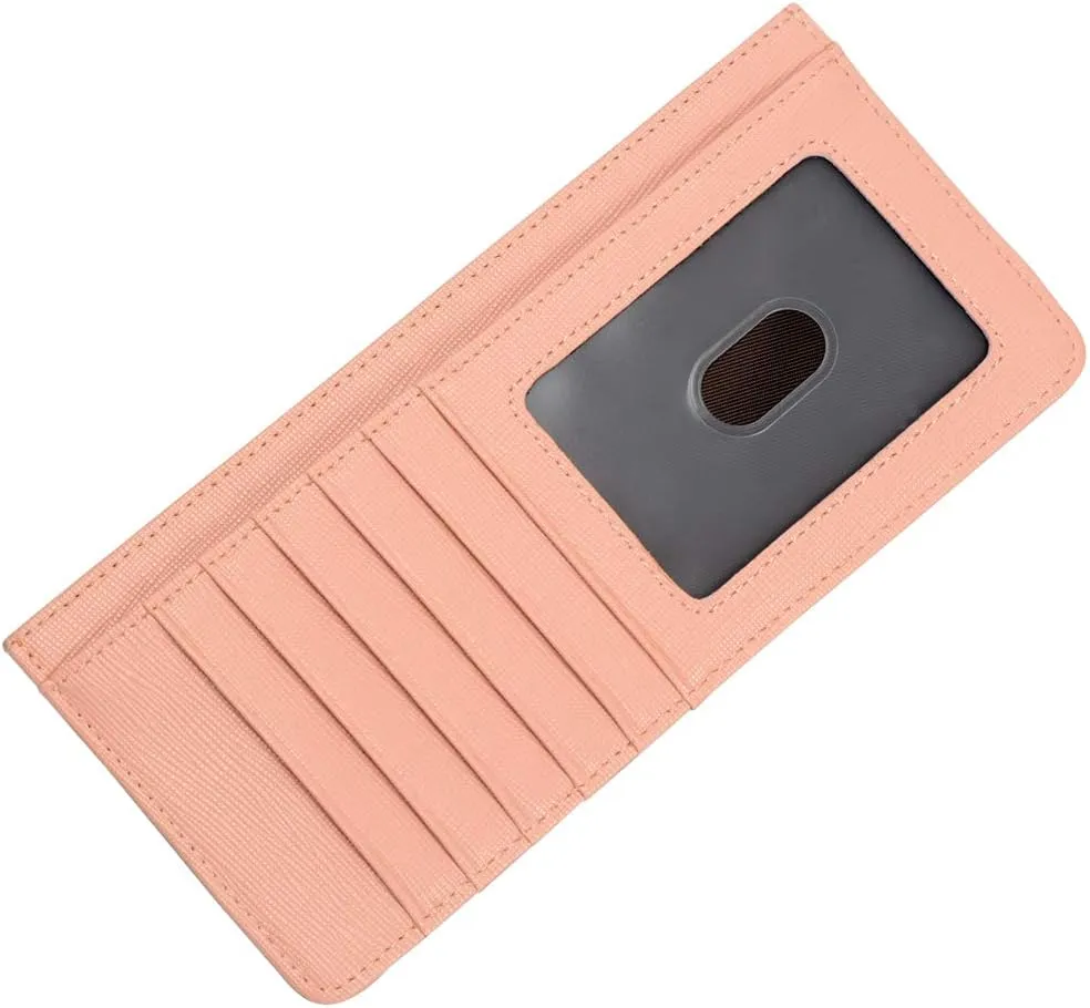 ARRIZO Women's Credit Card Wallet Slim Long Card Wallet Holder with Zipper Pocket for Cash, Coin, Receipt, ID Card