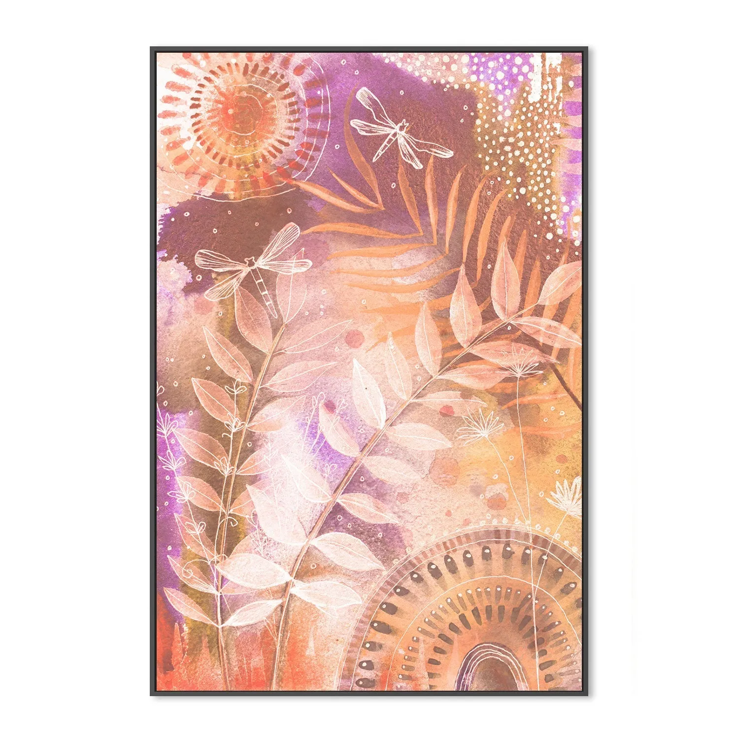 Autumn Dragonfly , By Sarah Carlton Art
