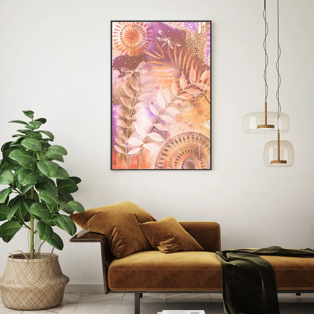 Autumn Dragonfly , By Sarah Carlton Art