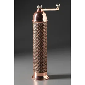 Aztec Copper and Black Metal Salt Mill or Pepper Mill Grinder Shaker by Robert Wilhelm of Raw Design