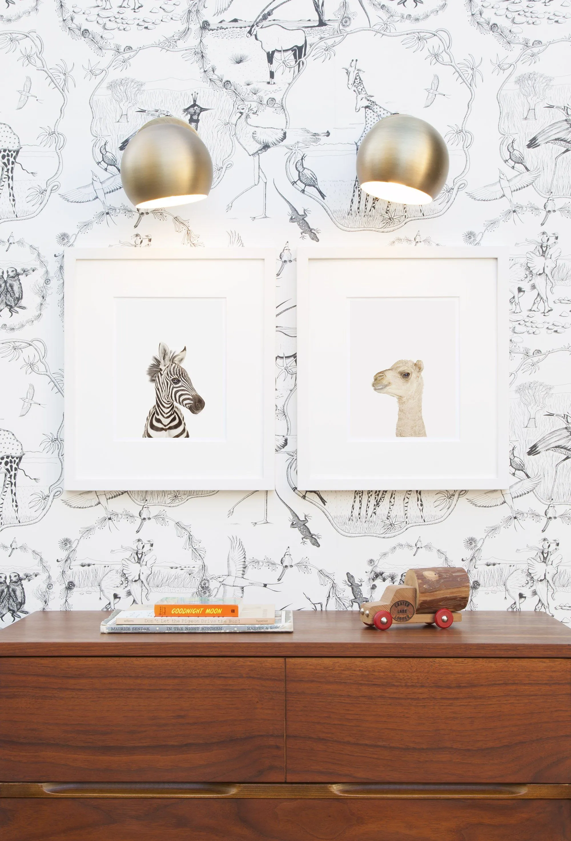 Baby Zebra Little Darling Print