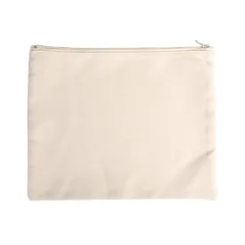 Bags - Pouch with Zipper - Canvas Texture - 22cm x 28cm
