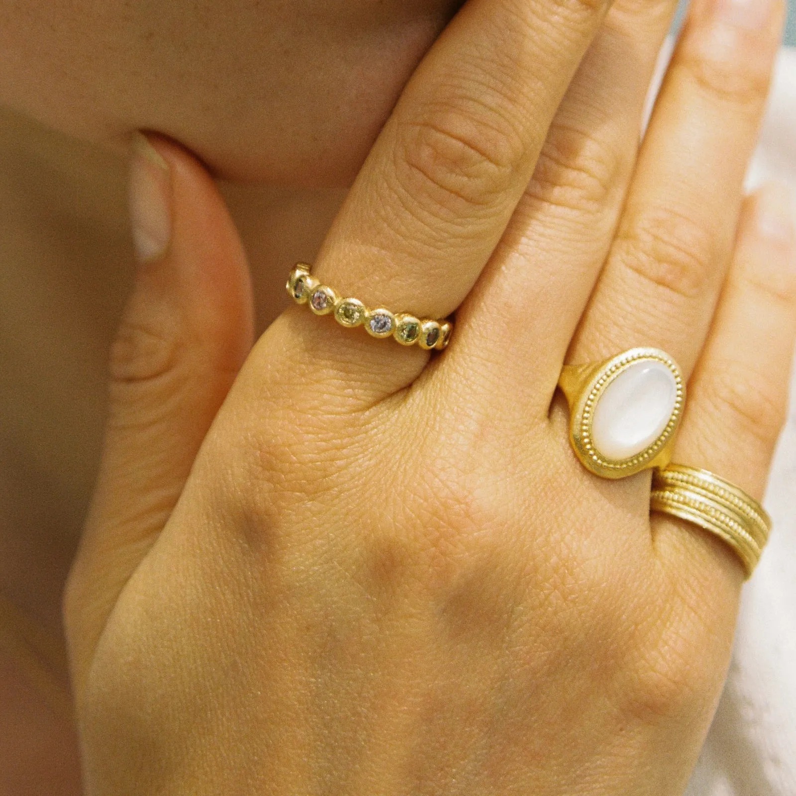 Bal II White Ring