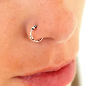 BEADED NOSE HOOP - 4 Styles